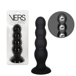 Vers Liquid Silicone Suction Butt Plug With Steel Weighted Motion Balls