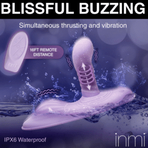 Inmi Thrusting Vibrating Silicone Grinder Rechargeable Pad Anal Stimulator