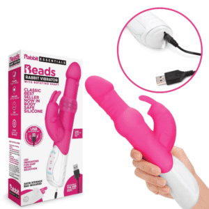 Rabbit Essential Rechargeable Bunny Beads Vibrator Clitoral Vaginal Stimulator