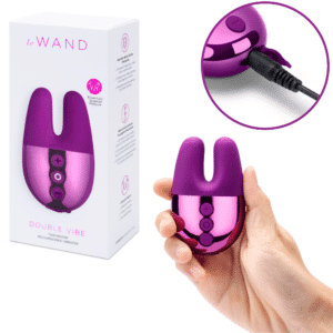 Double Vibe Rechargeable Clitoral Vibrator - Cherry