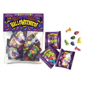 Halloweenies Mini Dick or Treat Candies Easy to Share Fun Playful Design