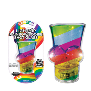 Light Up Rainbow Boobie Shot Glass Light Up Colorful Lighting Drinking Cup