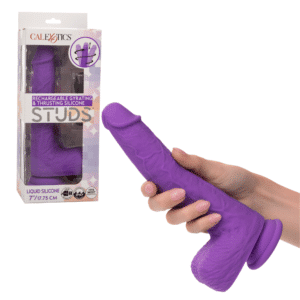 Rechargeable Gyrating Thrust Stud Dildo Vibrating G-Spot Stimulator