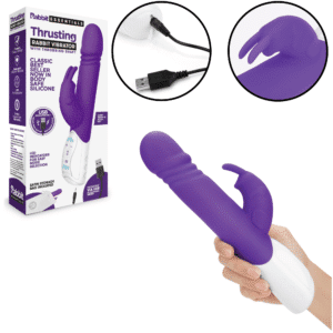 Rabbit Essential Thrusting Bunny Clitoral G-Spot Vibrator Arousal Massager