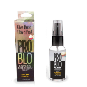 Pro Blo Fast-Acting Numbing Oral Desensitizer Spray Flavored Lube - Cupcake