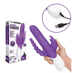 Rabbit Essential Rechargeable Bunny Vibrator With Rotating Stimulating Beads