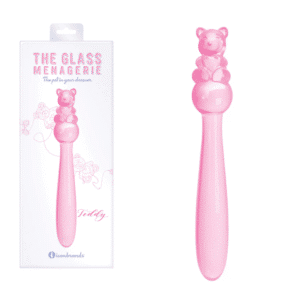 Teddy Full-sized Glass Dildo Pink