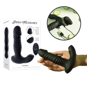 Zt Striker Remote-Control Thrusting G-Spot Clitoral Rechargeable Vibrator