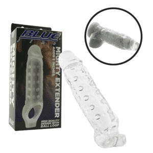 Cb Gear Mighty Penis Extender Textured Sleeve Adds 3 Inches Ball Loop