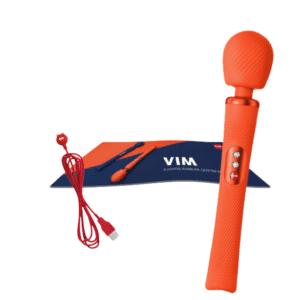 Vim Sunrise Full Body Wand Massager Flexible Neck Clitoral Vibrator - Orange