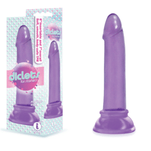 Strap-on Compatible Suction Cup Dildo - Purple