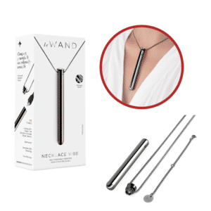 Le Wand Vibrating Necklace Compact Discreet Rechargeable Vibrator - Black