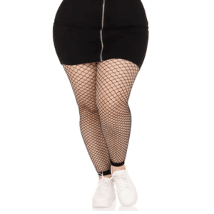 Leg Avenue Industrial Net Footless Flexible Sexy Tights Pantyhose