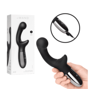 Le Wand Xo Silicone Dual-Stimulation Rechargeable G-Spot Vibrator -BLACK