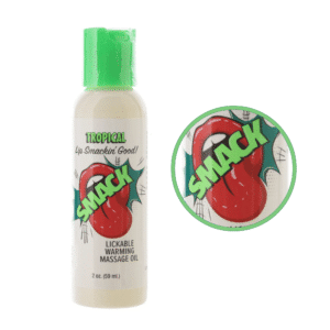 Smack Lickable Warming Massage Oil Moisturizing Formula Tropical Flavored