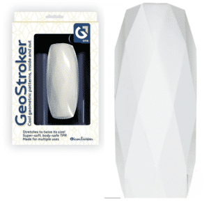 Diamond-Plate Stroker Masturbation Sleeve – White