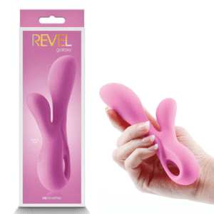 Dual Stimulator Silicone Rabbit Vibrator - Pink