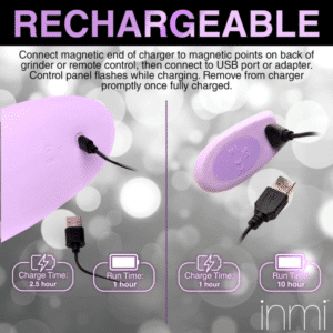 Inmi Thrusting Vibrating Silicone Grinder Rechargeable Pad Anal Stimulator