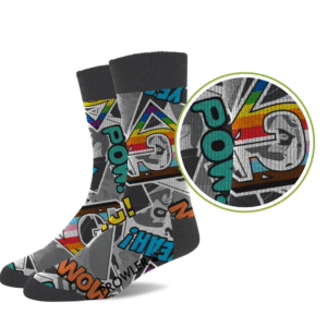 Comic Book Cotton Socks Rainbow