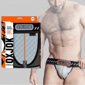 Packer Mist Heather Jockstrap Underwear Stripe Waistband Men's Brief - LG