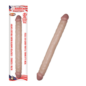 Real Skin All American Whoppers Double Ended Dildos 13 Inch Waterproof Flesh