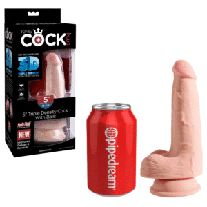 Strap-on Compatible 5-inch Dildo with Balls-Light