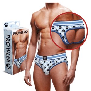 Prowler Blue Paw Open Brief Two-Tone Waistband Open-Back Underwear Lingerie - Large