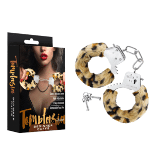 Temptasia Beginner Cuffs BDSM Bondage Gear Erotical Play Fetish Sex Toy -Leopard