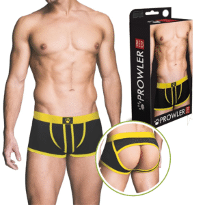 Male Bondage Underwear Yellow - Large