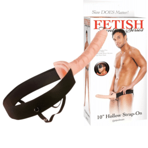 Realistic Big Hollow Strap On – Flesh