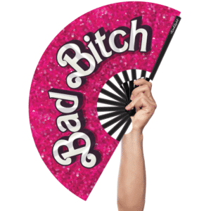 Bad Bitch Fan Portable Lightweight Travel-Friendly Summer Accessory