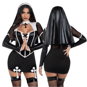 Boned Garter Halloween Sexy Dress Set 2pc - Small