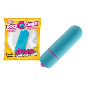 Rock Candy Honey Stinger Vibrating Bullet Stimulator Clitoral Panty Vibrator - Blue