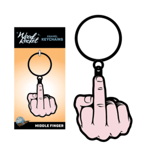 Middle Finger Keychain Bags Accessories Compact Lightweight Key Holder