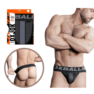 Airmesh Tar Adjustable Jockstrap Underwear Mesh Fabric Mens Brief -Black LG