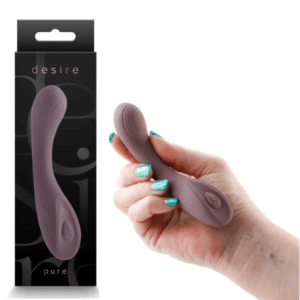 Desire Pure Earth Vibe Rechargeable Silicone G Spot Vibrator - Brown