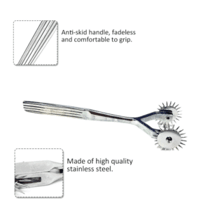 Rouge Medical Play Stainless Steel 2 Prong Wartenburg Double Sex Pinwheel