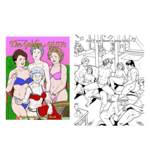 Golden Gilfs Porn Parody Coloring Book Party Gift Ideas Bachelorette Gag Accessory