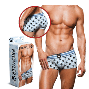 Prowler Blue Paw Sexy Clothing Men's Trunk Two-tone Spandex Underwear Brief - Large