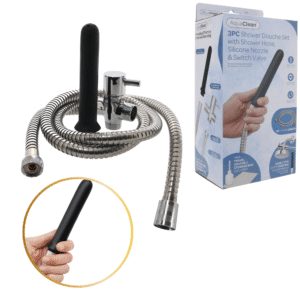 Ultraclean Aqua Clean Shower Anal Douche System with Switch Valve