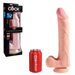 Triple Density Cock Pegging Big Dildo with Balls