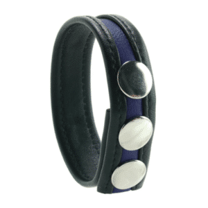 Non-Vibrating Penis Ring Strap Black-Blue