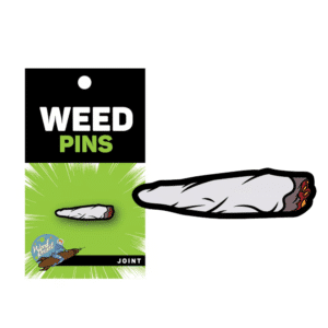 Wood Rocket Weed Joint Enamel Pin Compact Novelty Gift Ideas Accessory