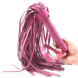 Sex Whip Leather Flogger Restraints Pink