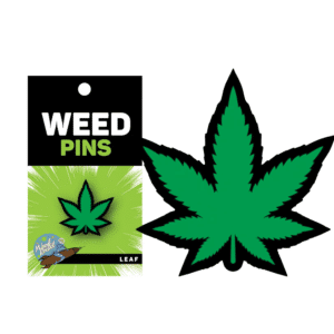 Marijuana Leaf Green Enamel Pin Lightweight Clothing Bag Accessory