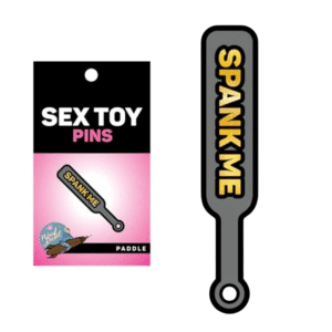 Paddle Spank Me Enamel Pin Compact Bondage Novelty Gift Ideas Accessory