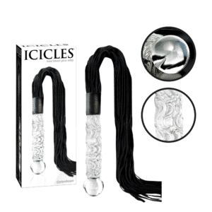 Icicles Glass Flogger Dual-Function BDSM Bondage Fantasy Fetish Sex Toy