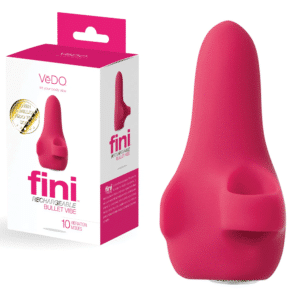 Fini Rechargearble Bullet Finger Vibe Multi-Speed Waterproof Clitoral Vibrator -Pink