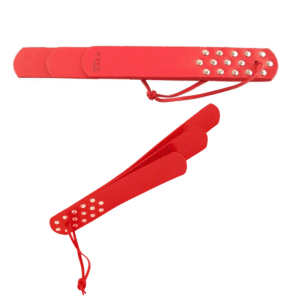 Rouge Three Straps Paddle Bondage Gear BDSM Sex Restraint Fetish Toy- Red