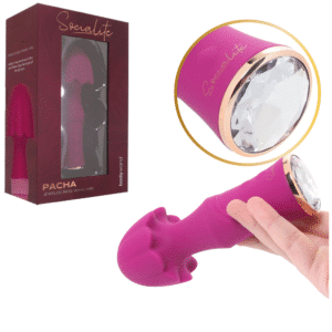 Socialite PACHA Rechargeable Silicone Jeweled Base Wand Clitoral Vibrator